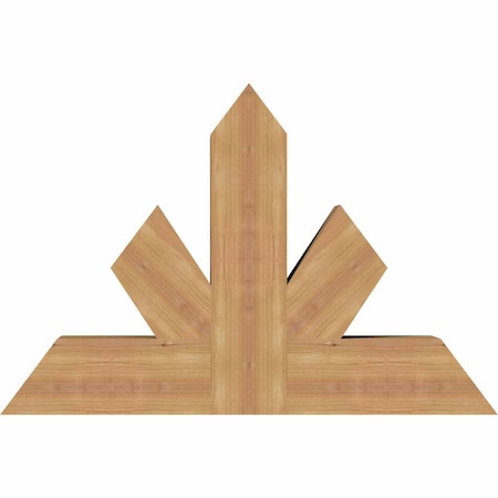 Ekena Millwork Saratoga Timber Gable Bracket, Western Red Cedar, 36"W x 24"H x 5 1/2"D x 5 1/2"F, 16/12 Pitch GBW036X24X0606SAR00SWR
